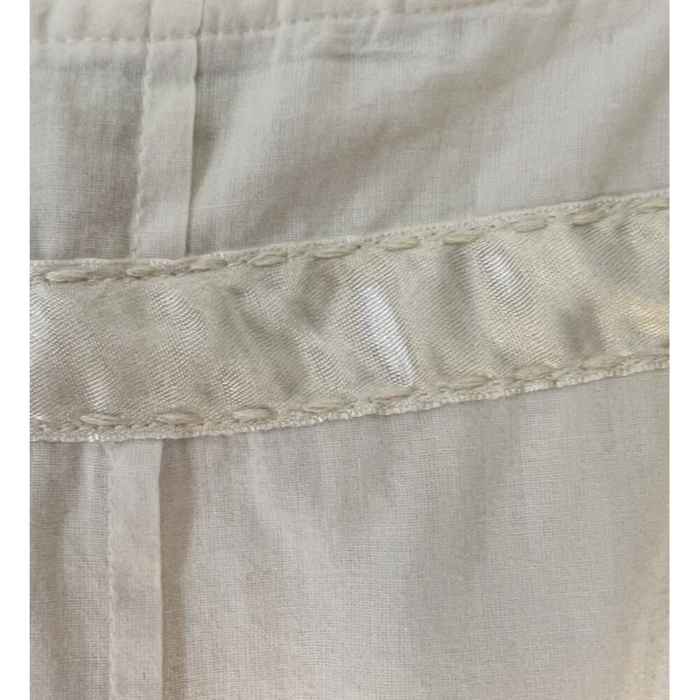 Y2K Zara Basic Women's Cream Tiered Skirt Sz S Boho Cottagecore Peasant Cotton - Picture 5 of 11